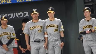 原口＆小幡、中田翔セレモニー中に背比べしてみた　2023.07.01