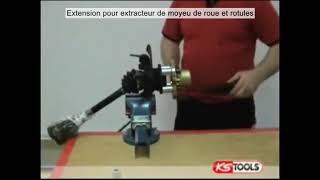 Extension pour extracteur de moyeu de roue et rotules KS TOOLS 700.1435