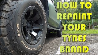 MITSUBISHI TRITON - PART 8 HOW TO REFRESH YOUR TYRES LOOK [JOM PUTIHKAN SMULA TULISAN TAYAR] ENG SUB