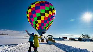 4K 北海道的冬季 : 熱氣球與破冰船 Winter in Hokkaido : Balloon and Icebreaker