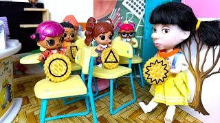 THE SQUID GAME AT SCHOOL, LOL dolls LOL surprise! Funny cartoons Stop motion Animation Darinelka