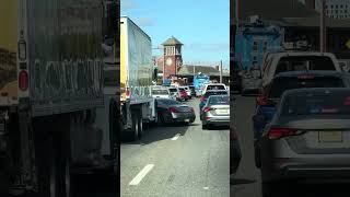 Truck strikes car on N.J. highway in apparent road rage incident