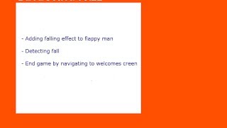 Detecting collision 06 : Android game development Tutorial Flappy Man