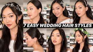 7 EASY DIY BRIDAL HAIR STYLES | Wedding Week Series Episode 1