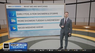 Rain showers and storms in the forecast for Memorial Day in Maryland