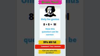 Can You Solve This Question? Brain Test Maths#brainteasers #math#viral #shorts #youtubeshorts