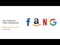 225. Implement Stack using Two Queues | Python | Explained