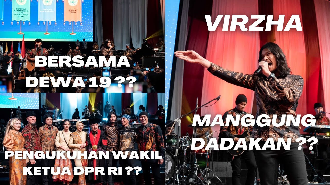 VIRZHA MANGGUNG DADAKAN BERSAMA DEWA 19⁉️DI ACARA PENGUKUHAN WAKIL ...