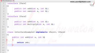Multiple Inheritance by using Interface | Learn JAVA with practical examples | Vineet Agarwal