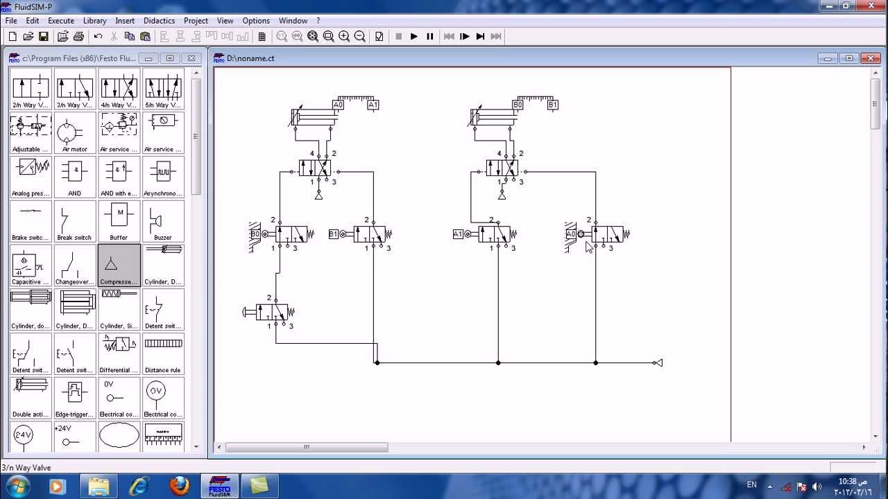 Fluidsim A+B+A-B- - YouTube