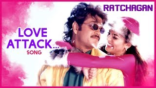 AR Rahman Hits | Ratchagan Tamil Movie Songs | Love Attack Video Song | Nagarjuna | Sushmita Sen