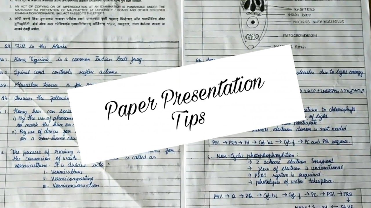 Paper Presentation Tips | How To Write In Boards? #getfullmarks - YouTube