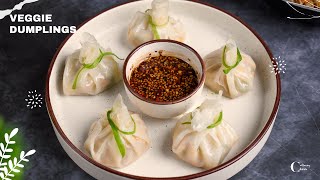 Rice paper dumplings | Spicy Chilli Garlic Dipping Sauce | Rice paper recipes | Easy momos recipe