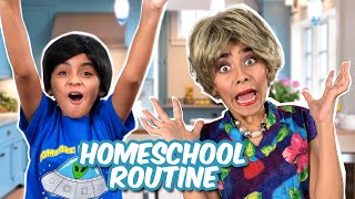 Embarrassing Homeschool Routine - Miss Mom Vlogs : Skits w/ Lloyd #StayHome // GEM Sisters