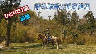 屋外騎乗の基礎練習