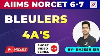 Bleulers  4A's | AIIMS NORCET-6  |  Nursing Officer | Special Mcq | ESIC | DSSSB | RJ CAREER POINT