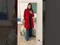 🧿going red benetton coat marni sweater max mara jeans rogervivier shoes.greek style style fashion