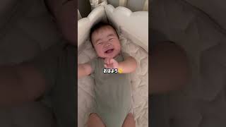 寝ぼけてる…？ #生後6か月 #赤ちゃん動画 #baby #babyshorts #かわいい #寝言