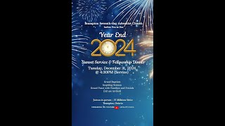 Year End Sunset Service | Pastor Reynold Hazelwood | Dec 31, 2024