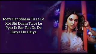 Haiya Ho Lyrics – Marjaavaan | Tulsi Kumar, Jubin Nautiya