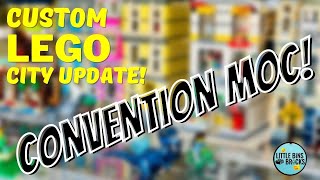 Custom LEGO City Building Update and First LEGO Convention Prep!