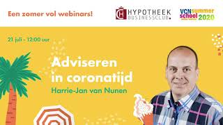 Aankondiging webinar 'Adviseren in Coronatijd' | HBC en VCN Summerschool 2020