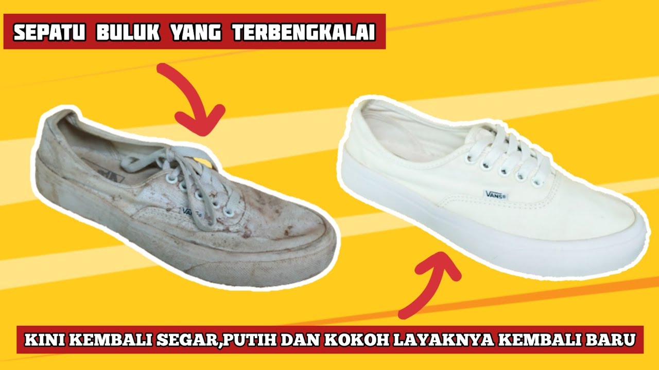 Cara Membersihkan Sepatu Putih Bahan Canvas Yang Kusut Parah Dan ...