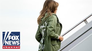 Melania wears 'I really don't care' jacket to detention center