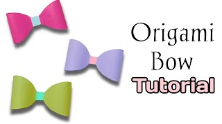 How to make a paper Bow/Ribbon | Easy origami Bow/Ribbons for beginners making | DIY-Paper Crafts ♥︎