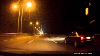 【大通行車記錄器DV-2100】夜間測試(二)-高速公路篇(時速100km)