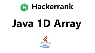 #20 Hackerrank Java 1D Array Solution - Java 8