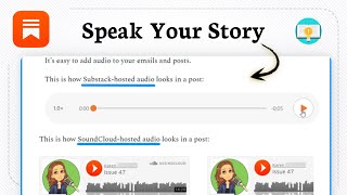 How to add voice overs to your Substack posts