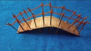 How to make bridge with matchstick| Bridge with matchstick| Matchstick bridge