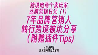 七年品牌营销人转行跨境电商独立站被坑总结：个卖新人，别再做梦做“品牌”了。好好卖货，先活下去！跨境电商品牌营销日记（1）