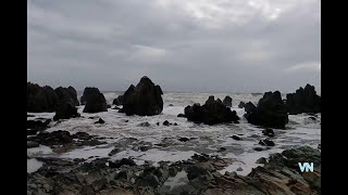 Arambol beach in Goa / Hidden place Rocks/ patches of beach rock are found at Morgim-Arambol beach