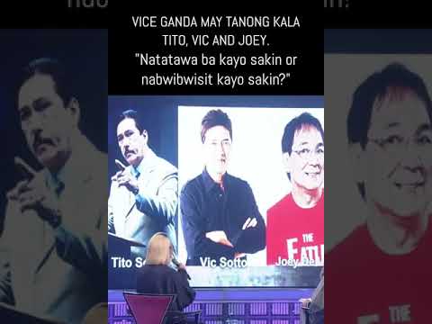 Tanong ni Vice Ganda sa Tito, Vic, and Joey #Shorts