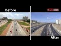 aerial view of new tema motorway interchange