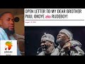 Reacting to Peter Okoye Open Letter to Psquare Rudeboy|Gist With Africanprince Goodson Worldwide