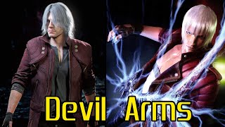 Dante Obtaining His Devil Arms - Devil May Cry - (2001 - 2024) Dante Weapon Evolution