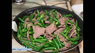 Stir Fried Beef With Green Beans | ឆាសាច់គោសណ្តែកបារាំង