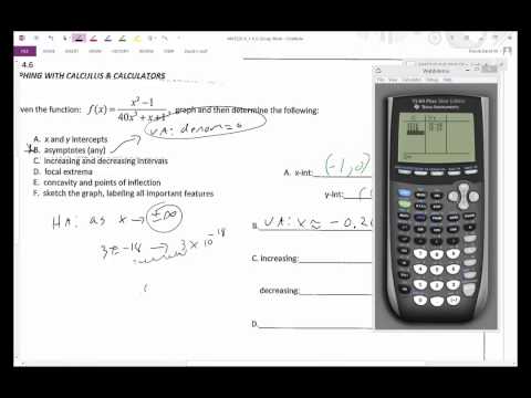 MAT220 finding vertical and horizontal asymptotes using calculator MAT220 finding vertical and horizontal asymptotes using calculator