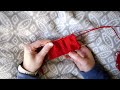 knitted folded hem tutorial