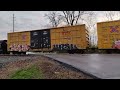 foolish clown 2 plays russian roulette with csx 5457 on csx m506 manifest train at hamilton oh