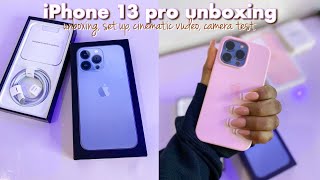 IPHONE 13 PRO UNBOXING SIERRA BLUE 256GB in 2022 l cute accessories + camera test + iPhone review