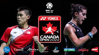 2022 CANADA OPEN BADMINTON COURT 1 - SEPT 28 LIVE MAIN DRAW