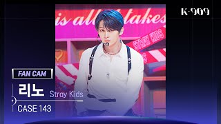 [909 직캠 4K] Stray Kids 리노 세로캠 'CASE 143' (LEE KNOW FanCam) | @JTBC K-909 221008