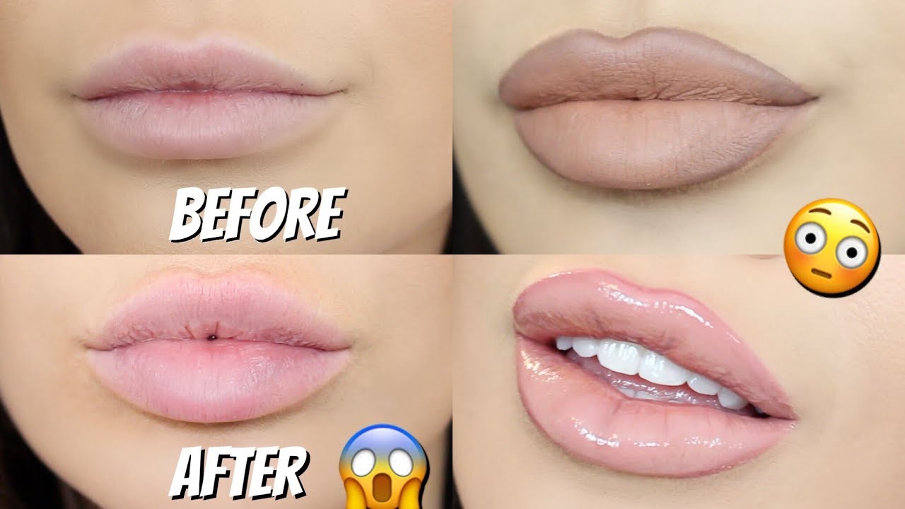 TOP 4 HACKS For Bigger Lips Naturally | How To Make Your Lips Look ...