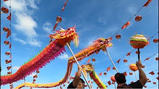 2020 马来西亚 柔佛古庙游神 JB Chingay ~ Dragon \u0026 Lion Dance 各团体 舞狮 舞龙队  参拜五尊神明 @ 行宫 合集 #2/2 (4K UHD)