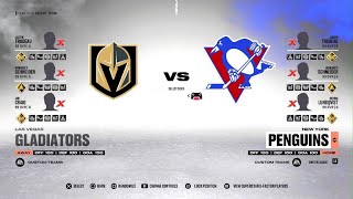 NHL 23 Gameplay: Las Vegas Gladiators vs New York Penguins #nhl23 #PS5Share #noquitinny #vegasborn