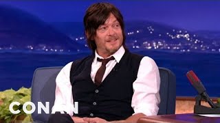 Norman Reedus Was Gifted A Breast Implant | CONAN on TBS